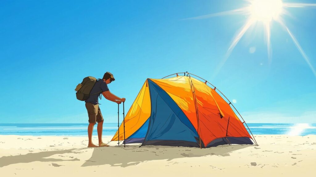 ¿Cómo montar y desmontar una tienda de playa fácilmente? Tips para elegir el mejor lugar primero